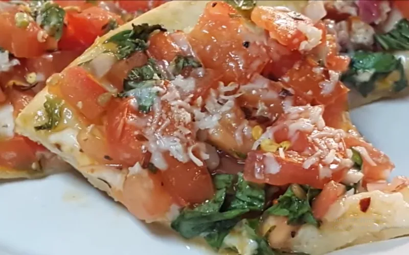 Bruschetta Pizza - A Slice of Mediterranean Magic made at home